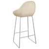 vidaXL barstole 2 stk. fl&oslash;jl cremefarvet