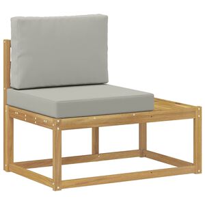 vidaXL Udend&oslash;rs Modulsofa Hvid 91 x 63 x 73 cm Massivt Akacietr&aelig;