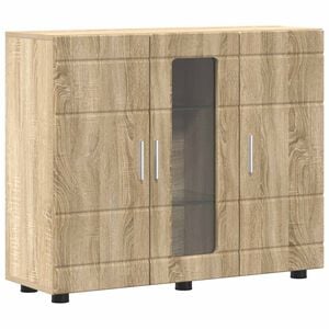 vidaXL Tr&aelig;skab Sonoma eg 88,5 x 30,5 x 73 cm Konstrueret tr&aelig;