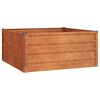 vidaXL h&oslash;jbed 100x100x45 cm cortenst&aring;l rustfarvet