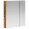 vidaXL Badev&aelig;relsesspejlskab Gammelt tr&aelig; 60 x 14,5 x 70 cm