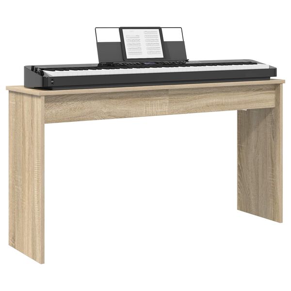vidaXL Keyboard Stand Sonoma eg 120 x 32 x 64 cm Konstrueret tr&aelig;
