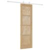 vidaXL Skyded&oslash;r Natur og hvid 61 x 198,5 cm Massivt fyrretr&aelig;
