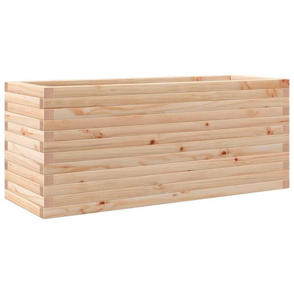 vidaXL plantekasse 110x40x45,5 cm massivt fyrretræ