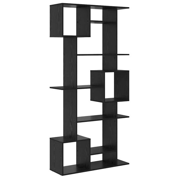 vidaXL Bogskab Sort eg 92 x 29 x 188 cm Konstrueret tr&aelig;