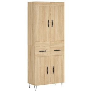 vidaXL h&oslash;jskab 69,5x34x180 cm konstrueret tr&aelig; sonoma-eg