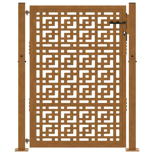 vidaXL havelåge 100x150 cm vejrbestandigt stålkorsdesign