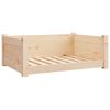 vidaXL hundeseng 75,5x55,5x28 cm massivt fyrretr&aelig;