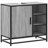 vidaXL skab til h&aring;ndvask til badev&aelig;relse 65x33x60 cm gr&aring; sonoma-eg