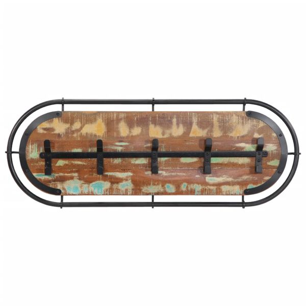 vidaXL v&aelig;gh&aelig;ngt knager&aelig;kke 5 knager massivt genbrugstr&aelig;