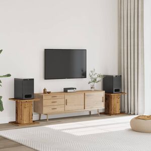 vidaXL h&oslash;jtalerstativer 2 stk. 30x30x40 cm konstrueret tr&aelig; antikt tr&aelig;