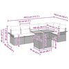 vidaXL Havesofa S&aelig;t med opbevaring 7 pcs Beige Poly rattan