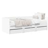 vidaXL Daybed med skuffe med hovedg&aelig;rde Hvid Konstrueret tr&aelig;