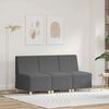 vidaXL Modulsofa enhed uden arme 3 pcs Mørkegrå 55 x 74 x 82 cm