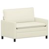 vidaXL Sofa Cremefarvet 126 x 81 x 87,5 cm Stof