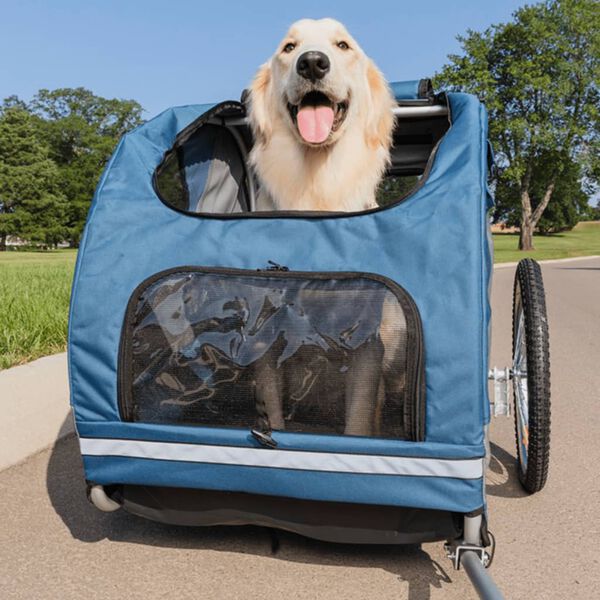 PetSafe cykeltrailer til hund Happy Ride L bl&aring;