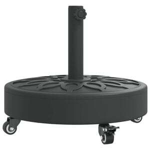 vidaXL parasolfod med hjul til &Oslash;38/48 mm st&aelig;nger 27 kg rund