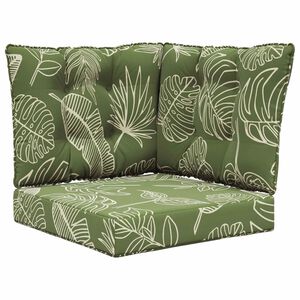 vidaXL Udend&oslash;rs Sofa Pude 3 pcs Bladdesign Polyester