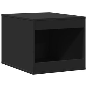 vidaXL toiletskjuler til kattebakke 47x59x42 cm konstrueret tr&aelig; sort
