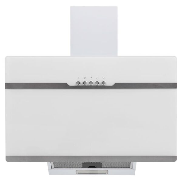 vidaXL RGB emhætte LED 60 cm rustfrit stål og hærdet glas