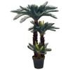 vidaXL kunstig cycaspalme med urtepotte gr&oslash;n 125 cm