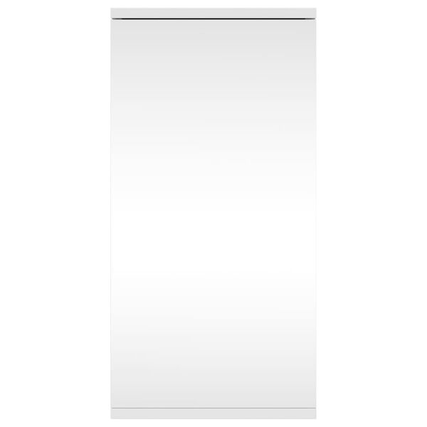 vidaXL hjørnehængt badeværelsesskab m. spejl 30x24x60 cm hvid