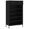 vidaXL skoreol 60x35x105 cm konstrueret tr&aelig; sort