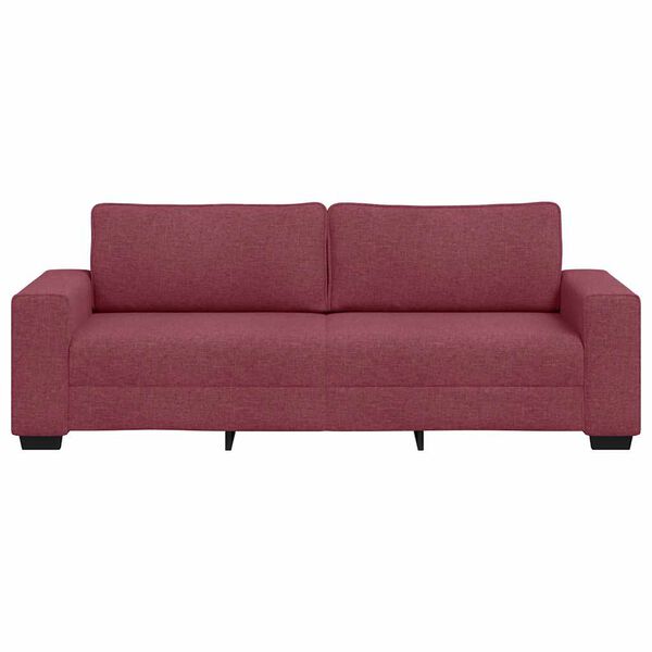 vidaXL 3-personers sofa 220x77x82 cm stof vinr&oslash;d