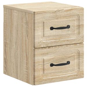 vidaXL V&aelig;gh&aelig;ngt Natbord Sonoma-eg 34,5 x 33 x 40 cm Konstrueret tr&aelig;