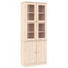vidaXL vitrineskab ALTA 77x35x186,5 cm massivt fyrretr&aelig;