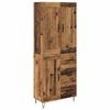 vidaXL Highboard Gammelt tr&aelig; 69,5 x 34 x 180 cm Konstrueret tr&aelig;