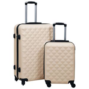 vidaXL kufferts&aelig;t 2 dele hardcase ABS guldfarvet
