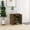 vidaXL skoskab 60x35x70 cm konstrueret tr&aelig; r&oslash;get egetr&aelig;
