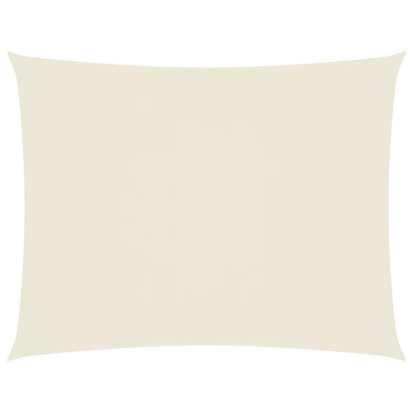 vidaXL solsejl 2x3,5 m rektangul&aelig;r oxfordstof cremefarvet