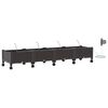 vidaXL Havekrukke med vanding og hjul 4 stk. Brun 160 x 40 x 28 cm PP