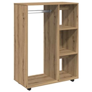 vidaXL garderobe 80x40x110 cm konstrueret tr&aelig; kunsteg