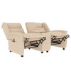 vidaXL 2-personers massagestol med kopholder cremefarvet