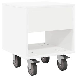 vidaXL Sengebord Hvid 40,5 x 40 x 48 cm Konstrueret tr&aelig;