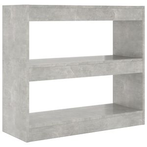 vidaXL bogreol/rumdeler 80x30x72 cm betongr&aring;