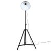 vidaXL gulvlampe 61x61x90/150 cm 25 W E27 sort