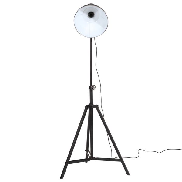 vidaXL gulvlampe 61x61x90/150 cm 25 W E27 sort