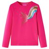 Lang&aelig;rmet T-shirt til b&oslash;rn str. 92 pink