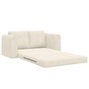 vidaXL Sovesofa 60cm Creme Fl&oslash;jl