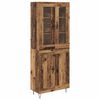 vidaXL Highboard Gammelt tr&aelig; 69,5 x 34 x 90 cm Konstrueret tr&aelig;