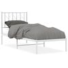 vidaXL sengeramme uden madras med hovedg&aelig;rde 75x190 cm hvid