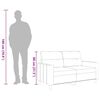 vidaXL 2-personers sofa 120 cm stof sort