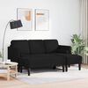 vidaXL Sofa S&aelig;t med pude 2 pcs Sort Polyester