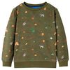 vidaXL Sweatshirt til b&oslash;rn str. 128 kakifarvet