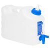 vidaXL vanddunk med tappehane og s&aelig;bedispenser 10 l plast