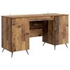 vidaXL Bord med hylde Gammelt tr&aelig; 142,5 x 50 x 75 cm Konstrueret tr&aelig;